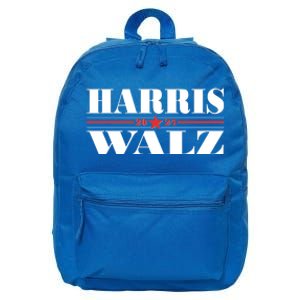 Vote Kamala Harris Tim Walz 2024 Election 16 in Basic Backpack