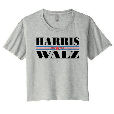 Vote Kamala Harris Tim Walz 2024 Election Women's Crop Top Tee