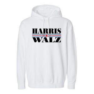 Vote Kamala Harris Tim Walz 2024 Election Garment-Dyed Fleece Hoodie