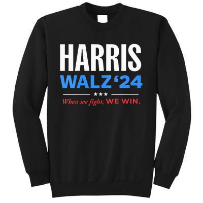 Vote Kamala Harris & Tim Walz 24 When We Fight We Win Sweatshirt