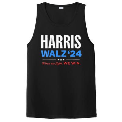 Vote Kamala Harris & Tim Walz 24 When We Fight We Win PosiCharge Competitor Tank