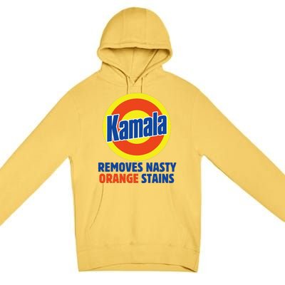 Vote Kamala Harris 2024 Removes Nasty Orange Stains Funny Premium Pullover Hoodie