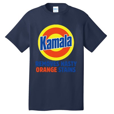 Vote Kamala Harris 2024 Removes Nasty Orange Stains Funny Tall T-Shirt