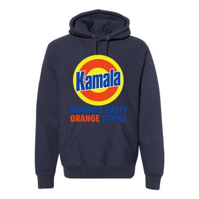 Vote Kamala Harris 2024 Removes Nasty Orange Stains Funny Premium Hoodie