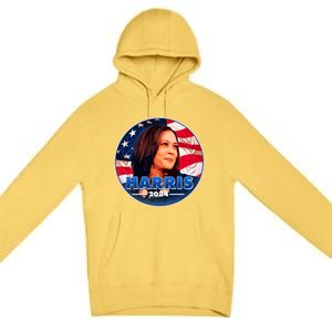 Vote Kamala Harris 2024 Election Emblem Premium Pullover Hoodie