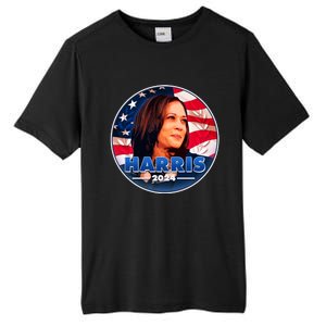 Vote Kamala Harris 2024 Election Emblem Tall Fusion ChromaSoft Performance T-Shirt