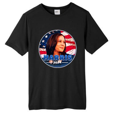 Vote Kamala Harris 2024 Election Emblem Tall Fusion ChromaSoft Performance T-Shirt