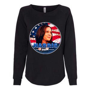 Vote Kamala Harris 2024 Election Emblem Womens California Wash Sweatshirt