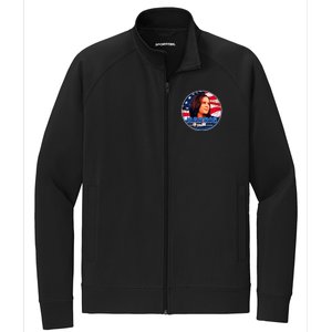 Vote Kamala Harris 2024 Election Emblem Stretch Full-Zip Cadet Jacket