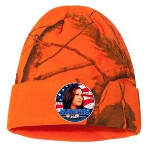 Vote Kamala Harris 2024 Election Emblem Kati Licensed 12" Camo Beanie