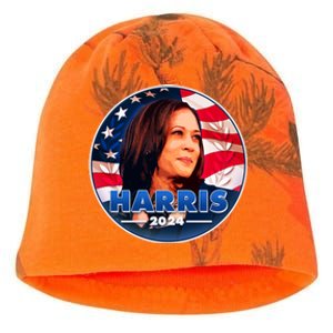 Vote Kamala Harris 2024 Election Emblem Kati - Camo Knit Beanie