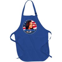 Vote Kamala Harris 2024 Election Emblem Full-Length Apron With Pockets