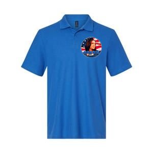 Vote Kamala Harris 2024 Election Emblem Softstyle Adult Sport Polo