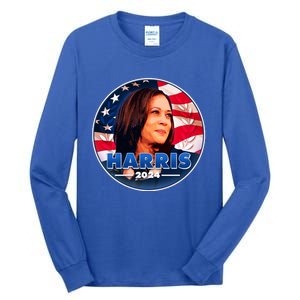 Vote Kamala Harris 2024 Election Emblem Tall Long Sleeve T-Shirt