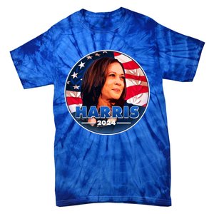 Vote Kamala Harris 2024 Election Emblem Tie-Dye T-Shirt