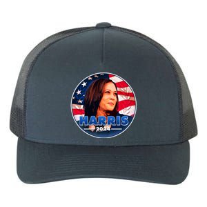 Vote Kamala Harris 2024 Election Emblem Yupoong Adult 5-Panel Trucker Hat