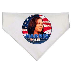 Vote Kamala Harris 2024 Election Emblem USA-Made Doggie Bandana