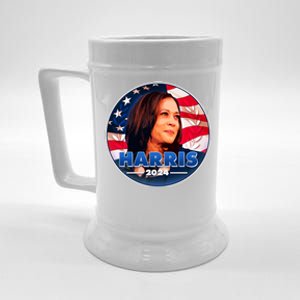 Vote Kamala Harris 2024 Election Emblem Beer Stein