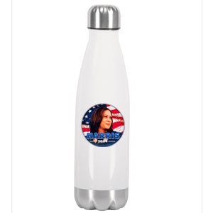 Vote Kamala Harris 2024 Election Emblem Stainless Steel Insulated Water Bottle