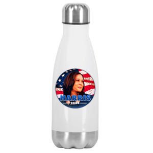 Vote Kamala Harris 2024 Election Emblem Stainless Steel Insulated Water Bottle