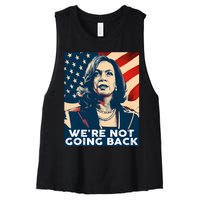 Vintage Kamala Harris 2024 For President Election Campaign Women's Racerback Cropped Tank