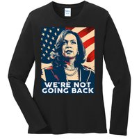 Vintage Kamala Harris 2024 For President Election Campaign Ladies Long Sleeve Shirt