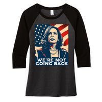 Vintage Kamala Harris 2024 For President Election Campaign Women's Tri-Blend 3/4-Sleeve Raglan Shirt