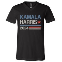 Vintage Kamala Harris 2024 For President Election Campaign V-Neck T-Shirt