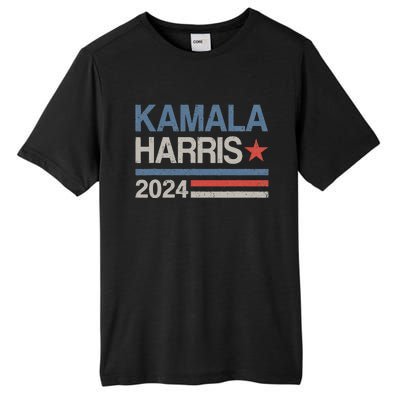 Vintage Kamala Harris 2024 For President Election Campaign Tall Fusion ChromaSoft Performance T-Shirt