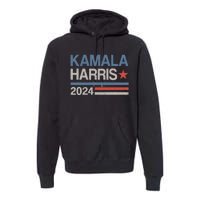 Vintage Kamala Harris 2024 For President Election Campaign Premium Hoodie