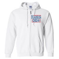 Vintage Kamala Harris 2024 Full Zip Hoodie