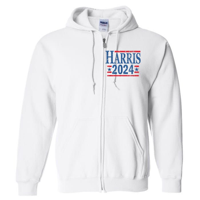 Vintage Kamala Harris 2024 Full Zip Hoodie