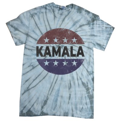 Vintage Kamala Harris 2024 For President Election Campaign Vneck Tie-Dye T-Shirt