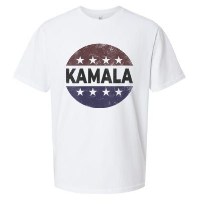 Vintage Kamala Harris 2024 For President Election Campaign Vneck Sueded Cloud Jersey T-Shirt