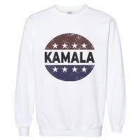 Vintage Kamala Harris 2024 For President Election Campaign Vneck Garment-Dyed Sweatshirt