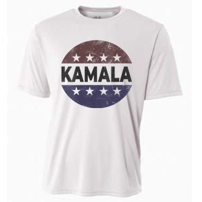 Vintage Kamala Harris 2024 For President Election Campaign Vneck Cooling Performance Crew T-Shirt