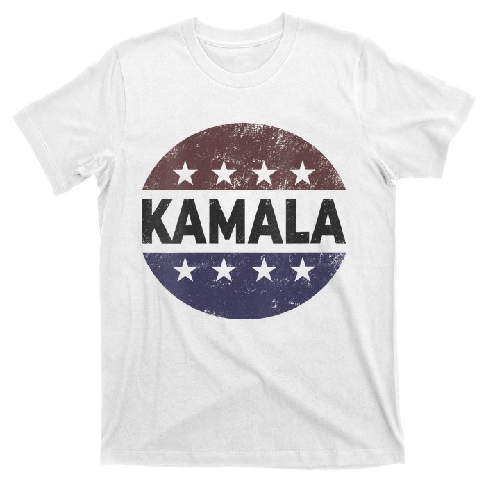 Vintage Kamala Harris 2024 For President Election Campaign Vneck T-Shirt