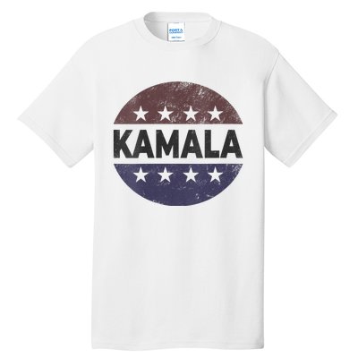 Vintage Kamala Harris 2024 For President Election Campaign Vneck Tall T-Shirt