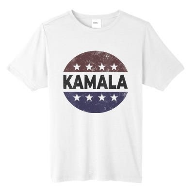 Vintage Kamala Harris 2024 For President Election Campaign Vneck Tall Fusion ChromaSoft Performance T-Shirt