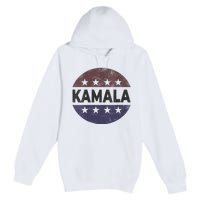 Vintage Kamala Harris 2024 For President Election Campaign Vneck Premium Pullover Hoodie