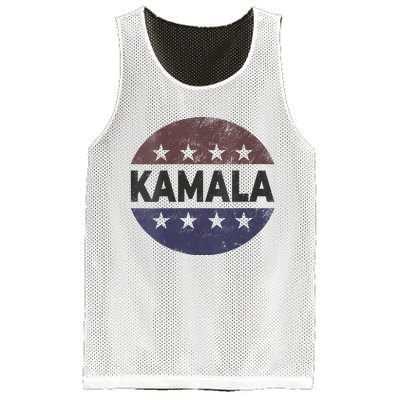 Vintage Kamala Harris 2024 For President Election Campaign Vneck Mesh Reversible Basketball Jersey Tank