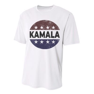 Vintage Kamala Harris 2024 For President Election Campaign Vneck Performance Sprint T-Shirt