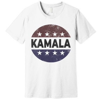 Vintage Kamala Harris 2024 For President Election Campaign Vneck Premium T-Shirt