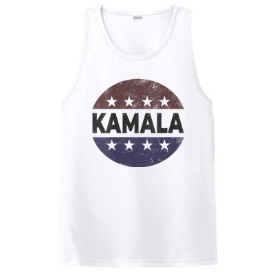 Vintage Kamala Harris 2024 For President Election Campaign Vneck PosiCharge Competitor Tank