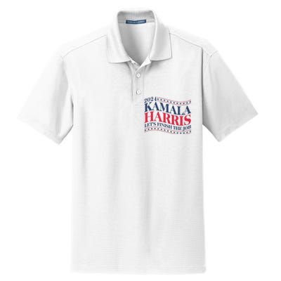 Vote Kamala Harris 2024 Finish The Job Dry Zone Grid Polo