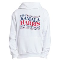 Vote Kamala Harris 2024 Finish The Job Urban Pullover Hoodie