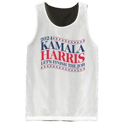 Vote Kamala Harris 2024 Finish The Job Mesh Reversible Basketball Jersey Tank