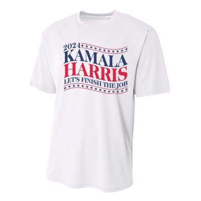 Vote Kamala Harris 2024 Finish The Job Performance Sprint T-Shirt