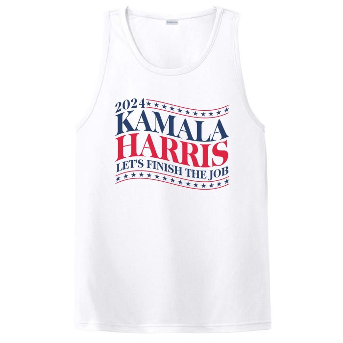 Vote Kamala Harris 2024 Finish The Job PosiCharge Competitor Tank