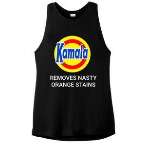 Vote Kamala Harris 2024 Removes Nasty Orange Stains Ladies PosiCharge Tri-Blend Wicking Tank